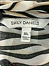Emily Daniels Animal Print Brown 3/4 Sleeve Blouse Size XL - photo 7