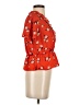 Sienna Sky 100% Polyester Orange Short Sleeve Blouse Size XS - photo 4