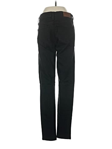Madewell Tall 9" Mid-Rise Skinny Jeans in ISKO Stay Black&trade; (view 2)