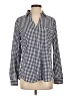 Kut from the Kloth Checkered-gingham Blue Long Sleeve Blouse Size S - photo 1