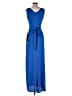 BCBGMAXAZRIA 100% Polyester Blue Cocktail Dress Size S - photo 2