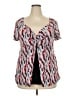 Fashion Bug Silver Short Sleeve Blouse Size 18 - photo 1