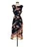Roz & Ali 100% Polyester Floral Blue Casual Dress Size 16 - photo 2