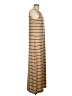 Unbranded Stripes Tan Casual Dress Size M - photo 4