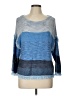 St. John Color Block Blue Pullover Sweater Size L - photo 1