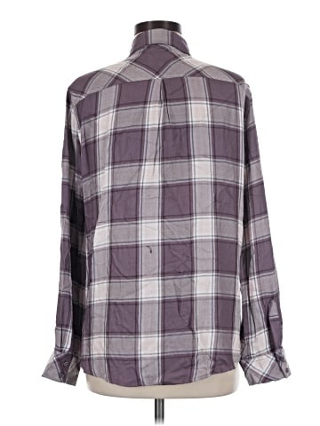 Cosmic Blue Love Long Sleeve Button-Down Shirt (view 2)