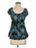 New Directions Teal Short Sleeve Blouse Size S (petite) - photo 1
