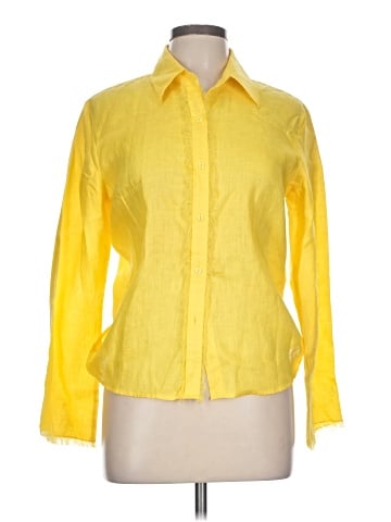 Dana Buchman 3/4 Sleeve Button-Down Shirt (view 1)