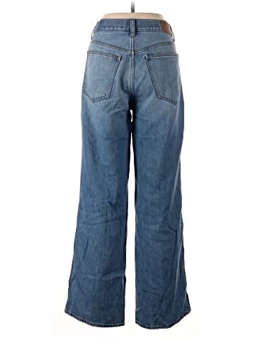 Madewell Low-Slung Baggy Jeans in Fennbrook Wash: Tux Stripe Edition (view 2)