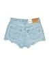 Levi's 100% Cotton Blue Denim Shorts Size 28 waist - photo 2