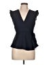 Monteau Black Sleeveless Blouse Size L - photo 1
