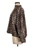Zara Basic Animal Print Brown Long Sleeve Blouse Size M - photo 5