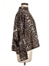 Zara Basic Animal Print Brown Long Sleeve Blouse Size M - photo 4