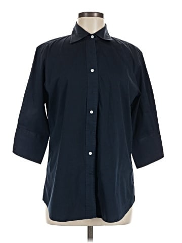 Faconnable 3/4 Sleeve Button-Down Shirt (view 1)