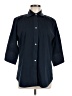 Faconnable Blue 3/4 Sleeve Button-Down Shirt Size 8 - photo 1