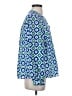 Boden 100% Linen Blue 3/4 Sleeve Blouse Size 4 - photo 4