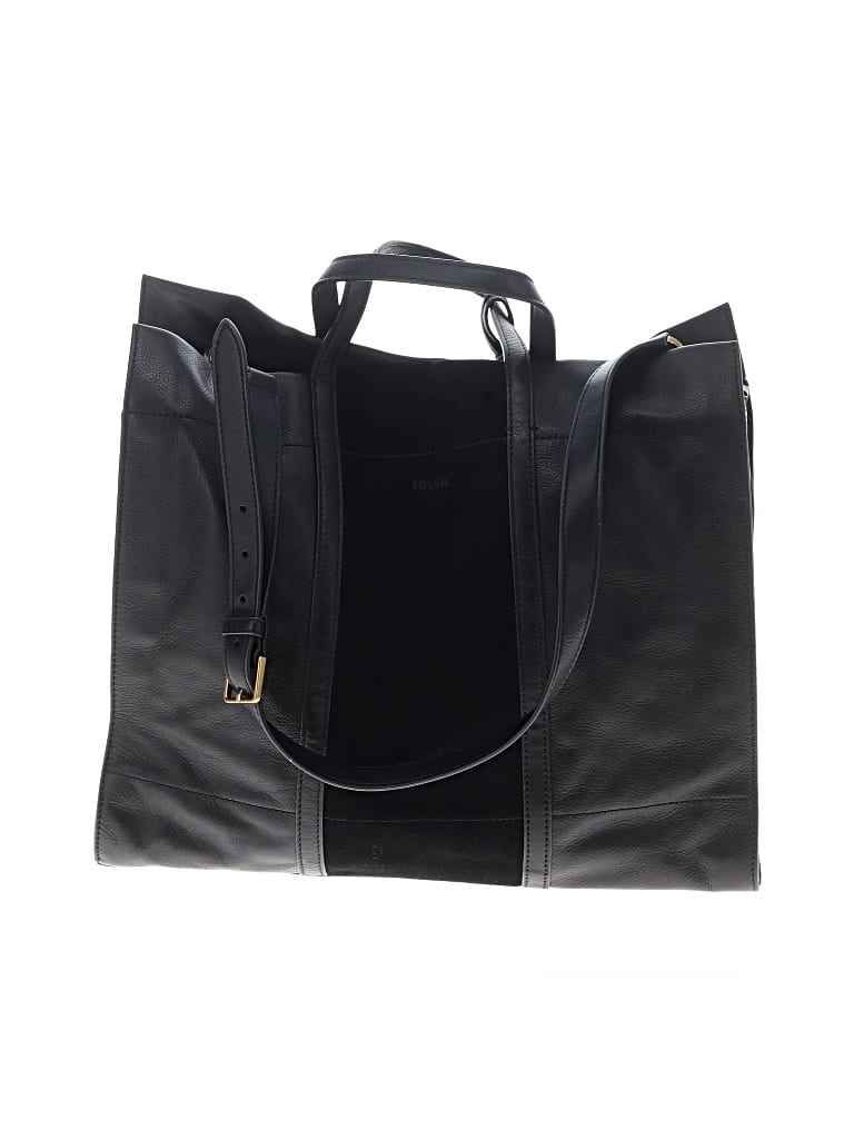 Pre-owned Fossil Tote Bag In Black