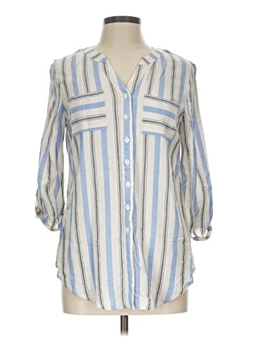 Apt. 9 3/4 Sleeve Button-Down Shirt (view 1)