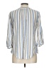 Apt. 9 Stripes Blue 3/4 Sleeve Button-Down Shirt Size L (petite) - photo 2