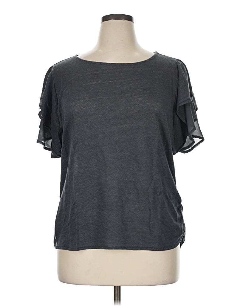 Pre-owned Eri + Ali Short Sleeve T-shirt In Gray