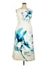 Halston Graphic Ivory Cocktail Dress Size 14 - photo 1