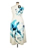 Halston Graphic Ivory Cocktail Dress Size 14 - photo 2