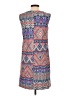 AB Studio Print Blue Red Casual Dress Size 4 - photo 2
