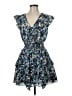 Ramy Brook Floral Blue Cocktail Dress Size M - photo 1