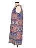 AB Studio Print Blue Red Casual Dress Size 4 - photo 5