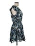 Ramy Brook Floral Blue Cocktail Dress Size M - photo 4