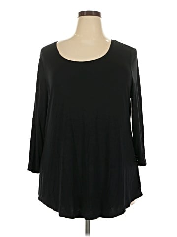 JM Collection 3/4 Sleeve T-Shirt (view 1)