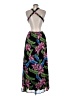 Forever 21 100% Polyester Tropical Black Cocktail Dress Size M - photo 2