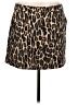 Theory Animal Print Brown Wool Skirt Size 10 - photo 1