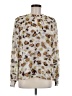 CAbi 100% Polyester Animal Print Ivory Long Sleeve Blouse Size M - photo 1