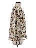 CAbi 100% Polyester Animal Print Ivory Long Sleeve Blouse Size M - photo 4
