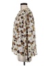 CAbi 100% Polyester Animal Print Ivory Long Sleeve Blouse Size M - photo 5