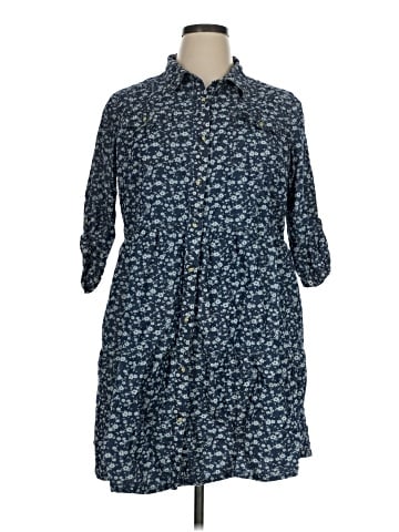 Millenium 3/4 Sleeve Button-Down Shirt (view 1)