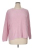 Crown & Ivy 100% Cotton Solid Pink Pullover Sweater Size XL - photo 1