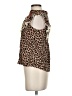 THML 100% Rayon Animal Print Brown Sleeveless Blouse Size XS - photo 5