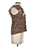 THML 100% Rayon Animal Print Brown Sleeveless Blouse Size XS - photo 4
