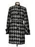 Donna Degnan Houndstooth Gray Coat Size 6 - photo 1
