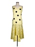 Miss Selfridge Polka Dots Yellow Cocktail Dress Size 8 - photo 1