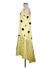 Miss Selfridge Polka Dots Yellow Cocktail Dress Size 8 - photo 5