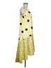 Miss Selfridge Polka Dots Yellow Cocktail Dress Size 8 - photo 4