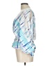 Venus 100% Rayon Blue 3/4 Sleeve Blouse Size 12 - photo 5