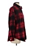 Steve Madden Checkered-gingham Plaid Black Red Long Sleeve Button-Down Shirt Size XS - photo 4