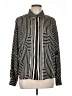 MNG 100% Polyester Stripes Black Long Sleeve Blouse Size 10 - photo 1