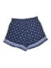 Lands' End 100% Viscose Print Blue Shorts Size 10 - photo 2