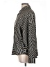 MNG 100% Polyester Stripes Black Long Sleeve Blouse Size 10 - photo 5