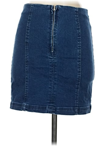 Newbury Kustom Denim Skirt (view 2)